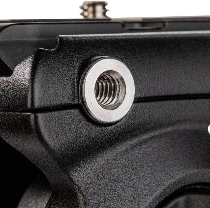 Benro S2 PRO Flat Base Fluid Video Head, 5.5 lb Max, 1/4"-20 Accessory Mounts, 3/8"-16 Head Mount, w