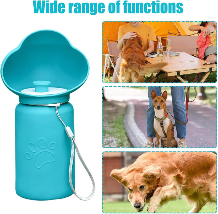 Tragbare Hunde-Wasserflasche, Hunde-Wasserflaschen zum Spazierengehen blau A, blau A
