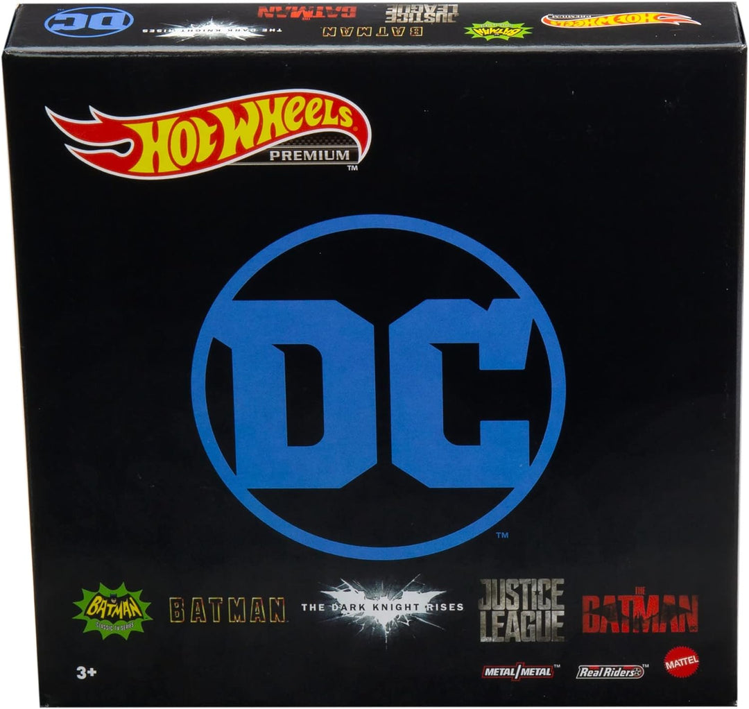 Hot Wheels GRM17 - Batman Set, 5 bei Fans beliebte Batmobil-Modelle, Spielzeugfahrzeuge im Massstab