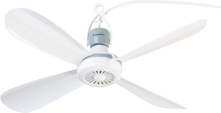 PEARL Mobiler Ventilator: 4er-Set Mobiler Deckenventilator mit Aufhänger, 230V, Ein/Aus-Schalter (Ca