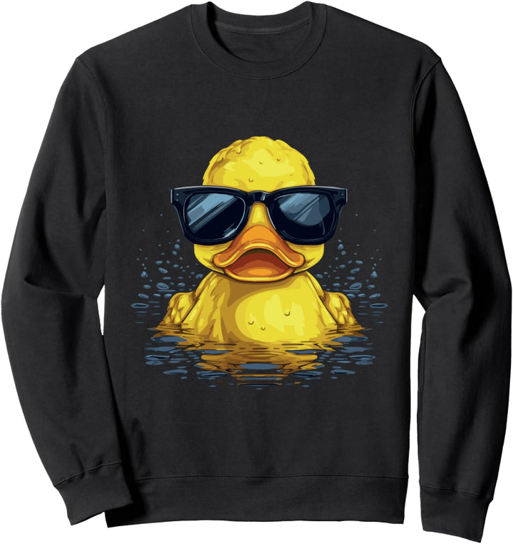 Gummiente mit Krone Quietscheente Sweatshirt