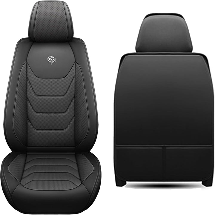PU Leder Autositzbezüge Auto Vordersitz 2 Stück Set Fit für Mercedes-Benz C-Klasse W202 W203 W204 W2