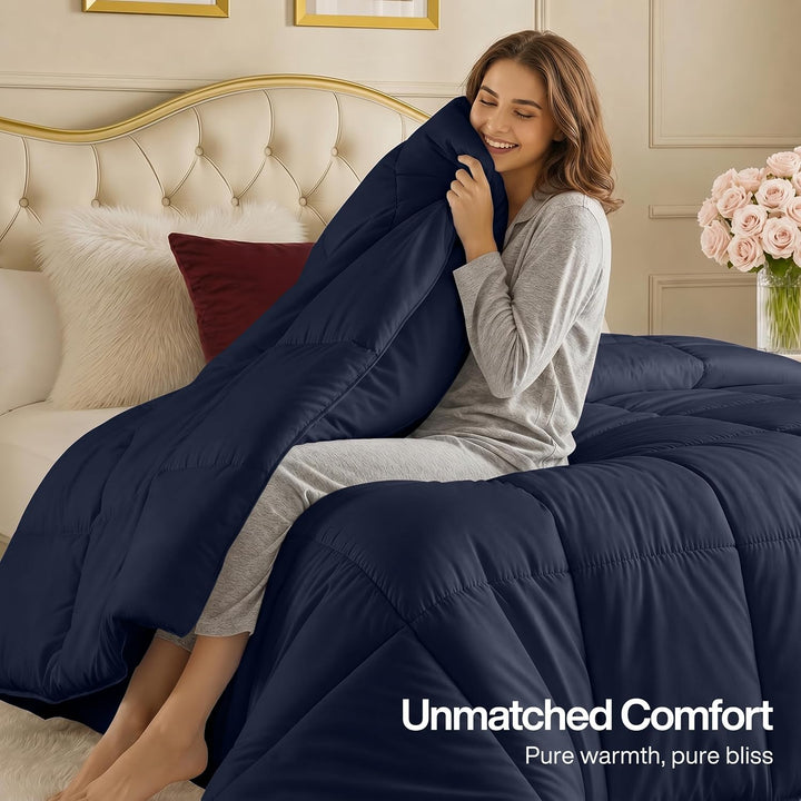 Utopia Bedding All Season 250 GSM Comforter - Soft Down Alternative Comforter - Plush Siliconized Fi
