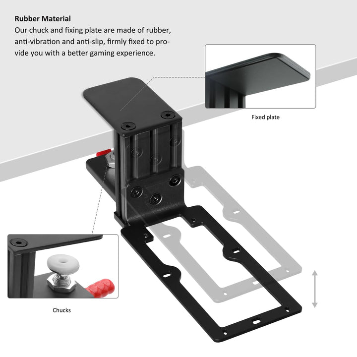 Hikig Desk Mount for Flight Sim Joystick Compatible With Turtle Beach VelocityOne Flightstick and Lo