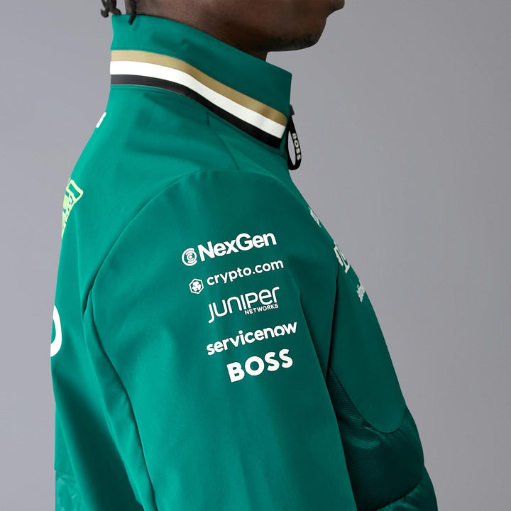 Aston Martin F1 Herren 2024 Hybrid Team Jacke mit Thermore Polsterung - Grün 3XL Grün, 3XL Gr&amp;