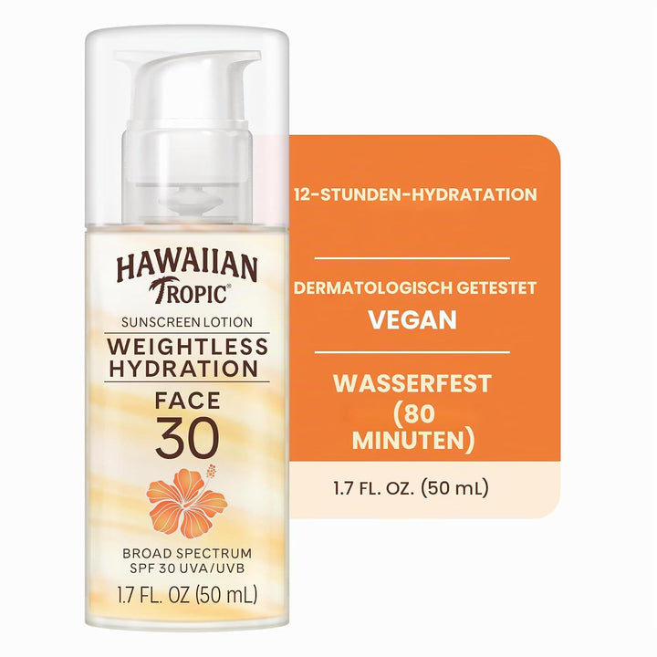 Hawaiian Tropic Silk Hydration Weightless Face Lotion LSF 30, 48 ml