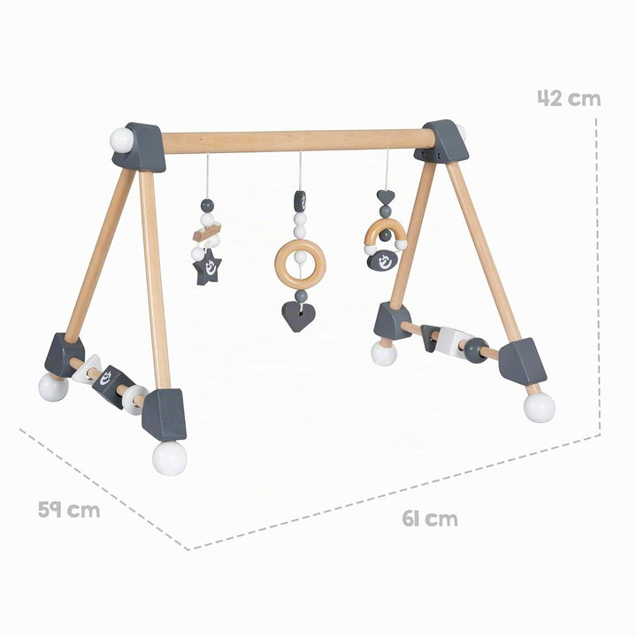 roba Baby Spielbogen aus Holz - Anhänger Set Rock Star Baby 3 - Activity Center ab 3 Monaten - Monte