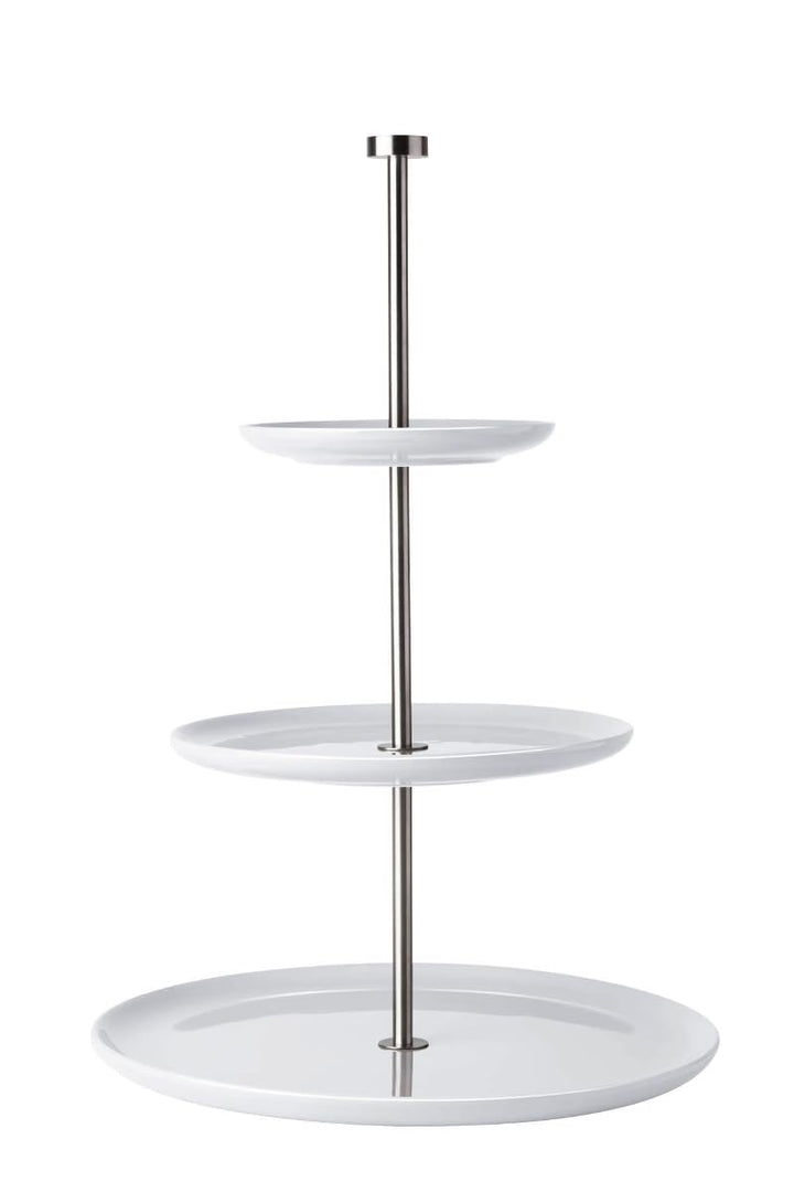 ASA Etagere, Keramik, Weiss,H 47 x Ø 15+22+30 cm