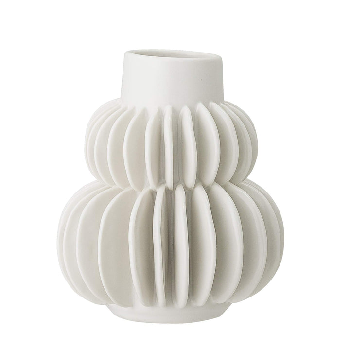 Bloomingville Vase, weiss, Keramik