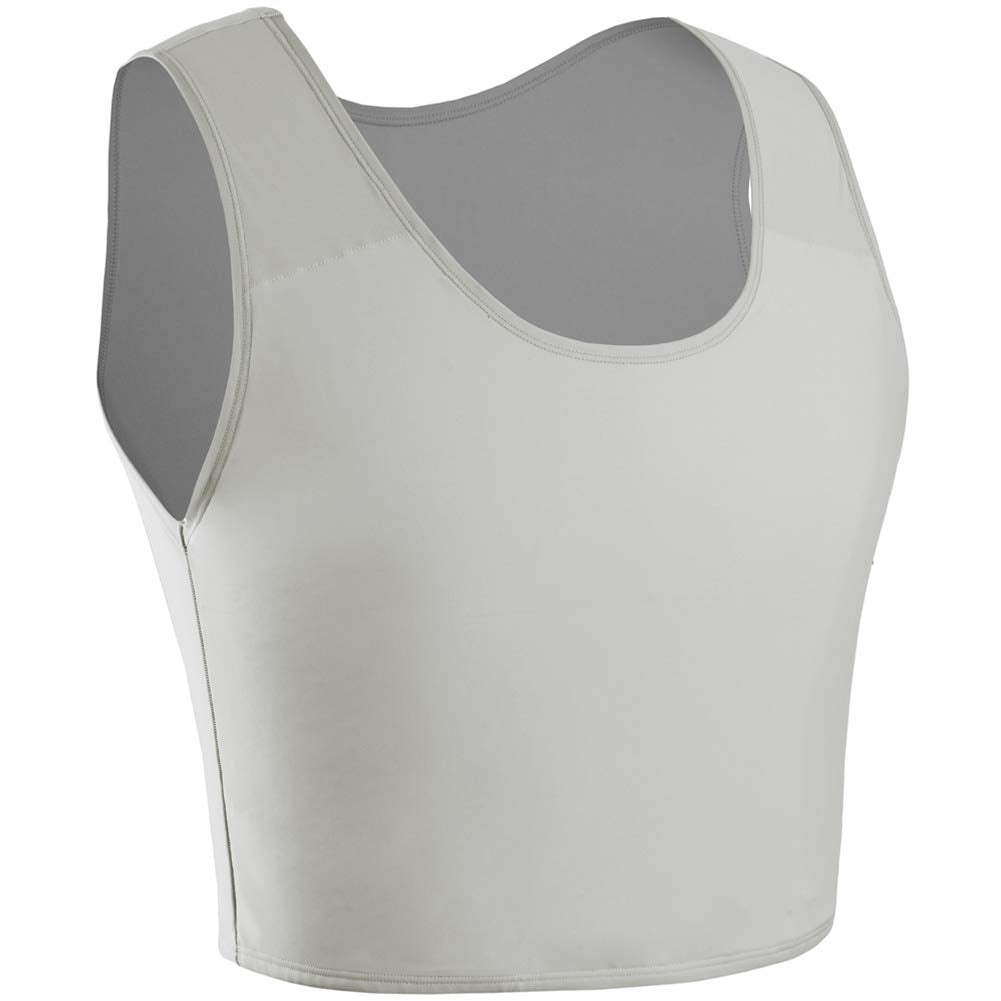 XUJI Transgender FTM Trans Atmungsaktive Halb Brust binder XXL Grau, XXL Grau