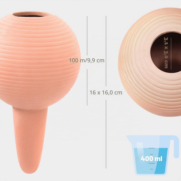 TerraCotta Pflanzen-Bewässerungsstäbe, automatische Pflanzenbewässerungskugeln-Geräte, 400 ml Wasser