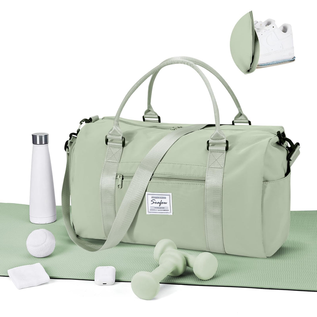 Sport Duffel Bag Damen Herren Sporttasche mit Schuhfach &amp; Nassfach Reisetasche Handgepäck Tasche Spo