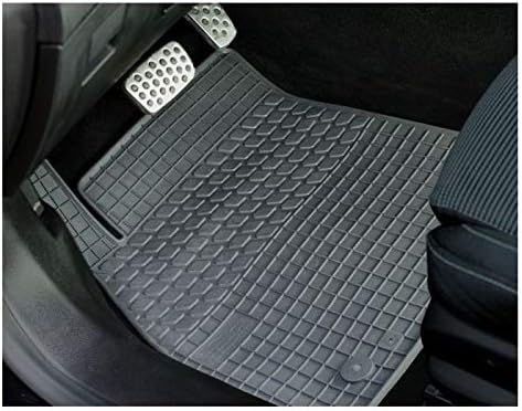 Fussmatten Vorne, Hinten 2 Reihen + Tunnel Matte 7er Set für Peugeot 5008 II 2 2017-2020 7 Sitzer Gu