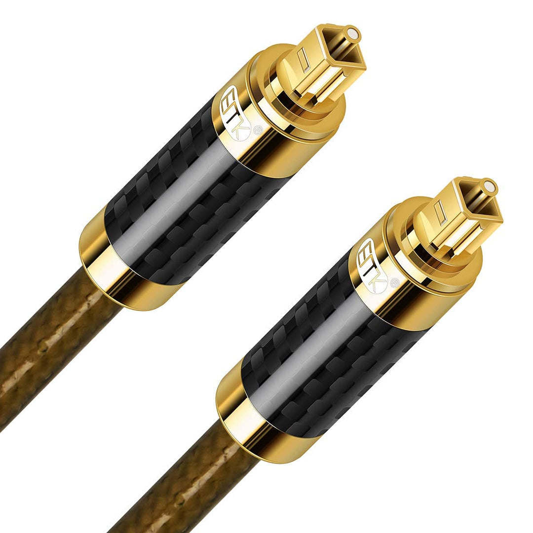 EMK Optisches Kabel Optisches Audiokabel Digital Toslink Kabel Spdif Kabel Kompatibel mit TV, Soundb