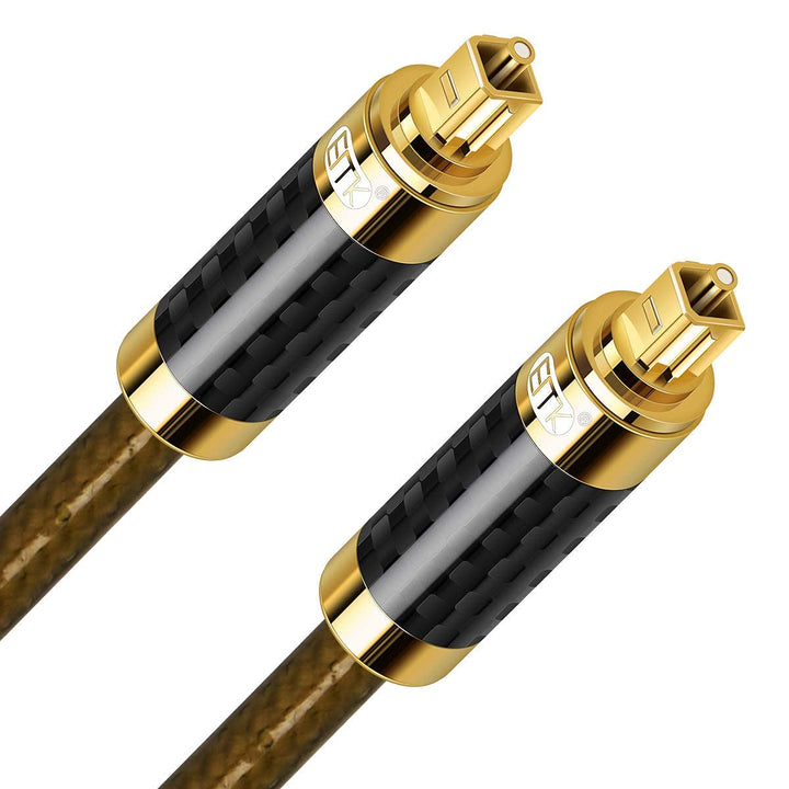 EMK Optisches Kabel Optisches Audiokabel Digital Toslink Kabel Spdif Kabel Kompatibel mit TV, Soundb