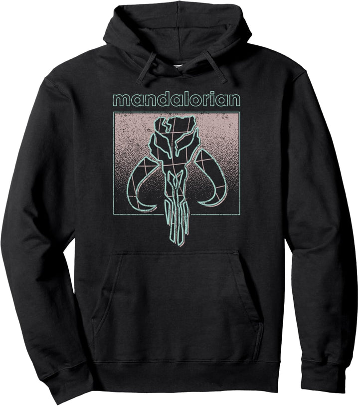 Star Wars Mandalorian Pastel Mythosaur Skull Pullover Hoodie