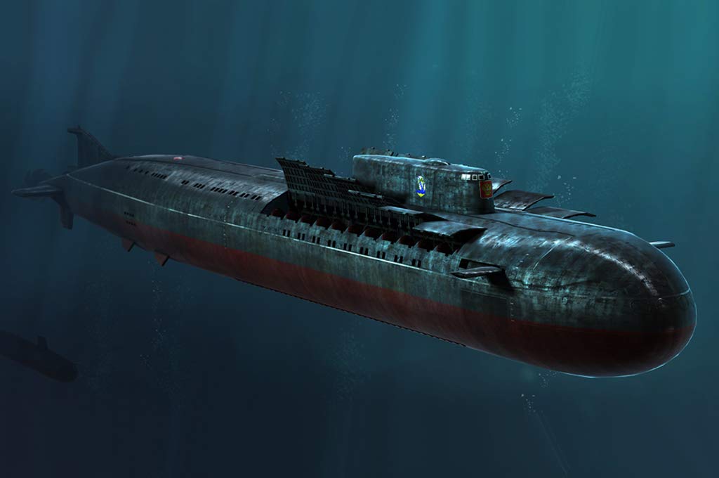 Hobby Boss 83521 Modellbausatz Russian Navy SSGN Oscar II Class Kursk, Grau