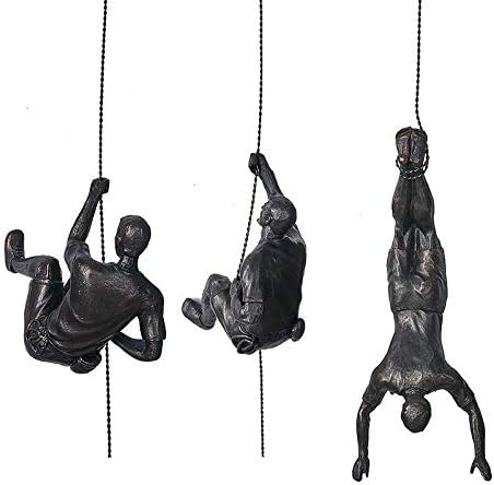 WJBABJ Klettern Charakter Charakter skulptur Wand hängen Hintergrund Wand Outdoor Sport Dekoration K