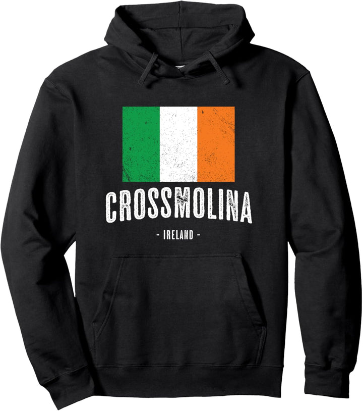 Stadt von Crossmolina - Irland | Irische Flagge Souvenir - Pullover Hoodie