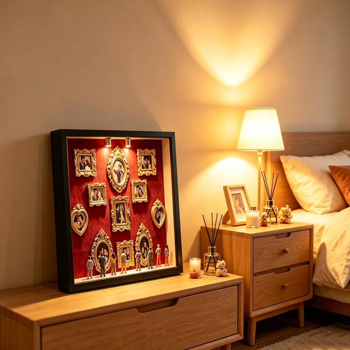 DIY Mini Museum Silhouette Box mit LED Licht, Museum of Us Box