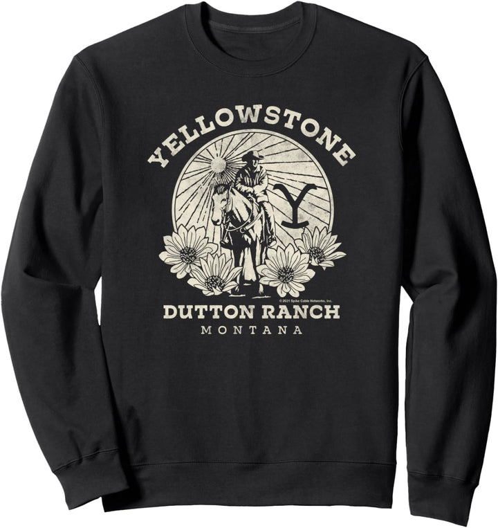 Yellowstone Dutton Ranch Solo Horseback Rider Logo V1 Sweatshirt