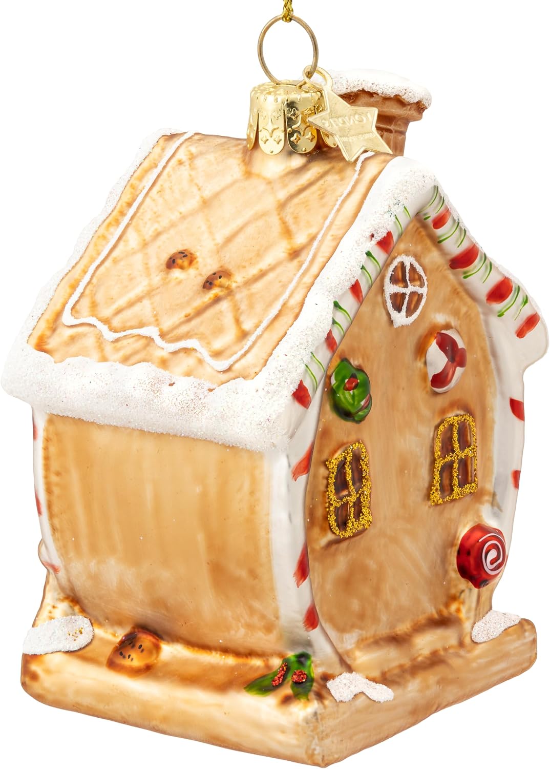 SIKORA Lebkuchenhaus besondere Weihnachtskugel Glas Christbaumschmuck Deko Figur Weihnachten Anhänge