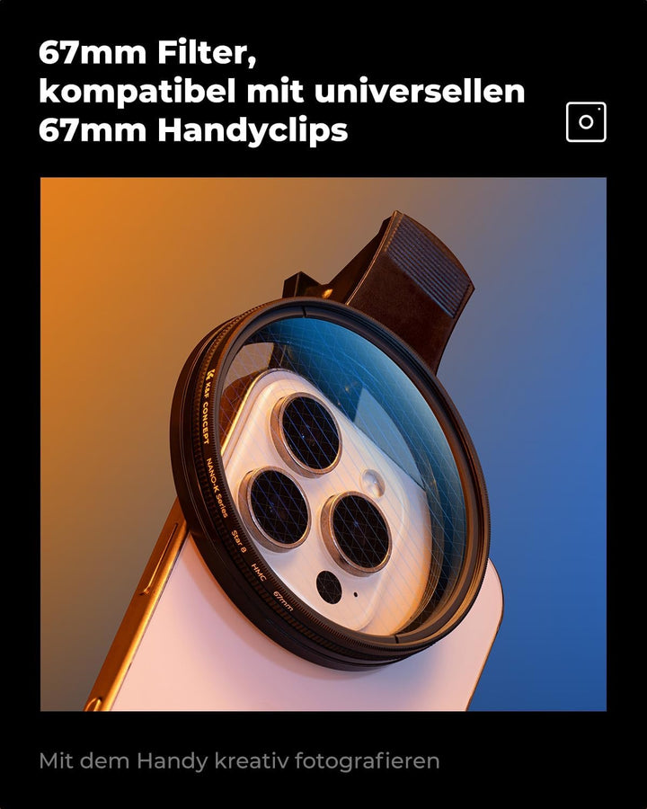 K&amp;F CONCEPT 67mm Sternfilter Kit 4 Punkte, 6 Punkte, 8 Punkte, 67mm