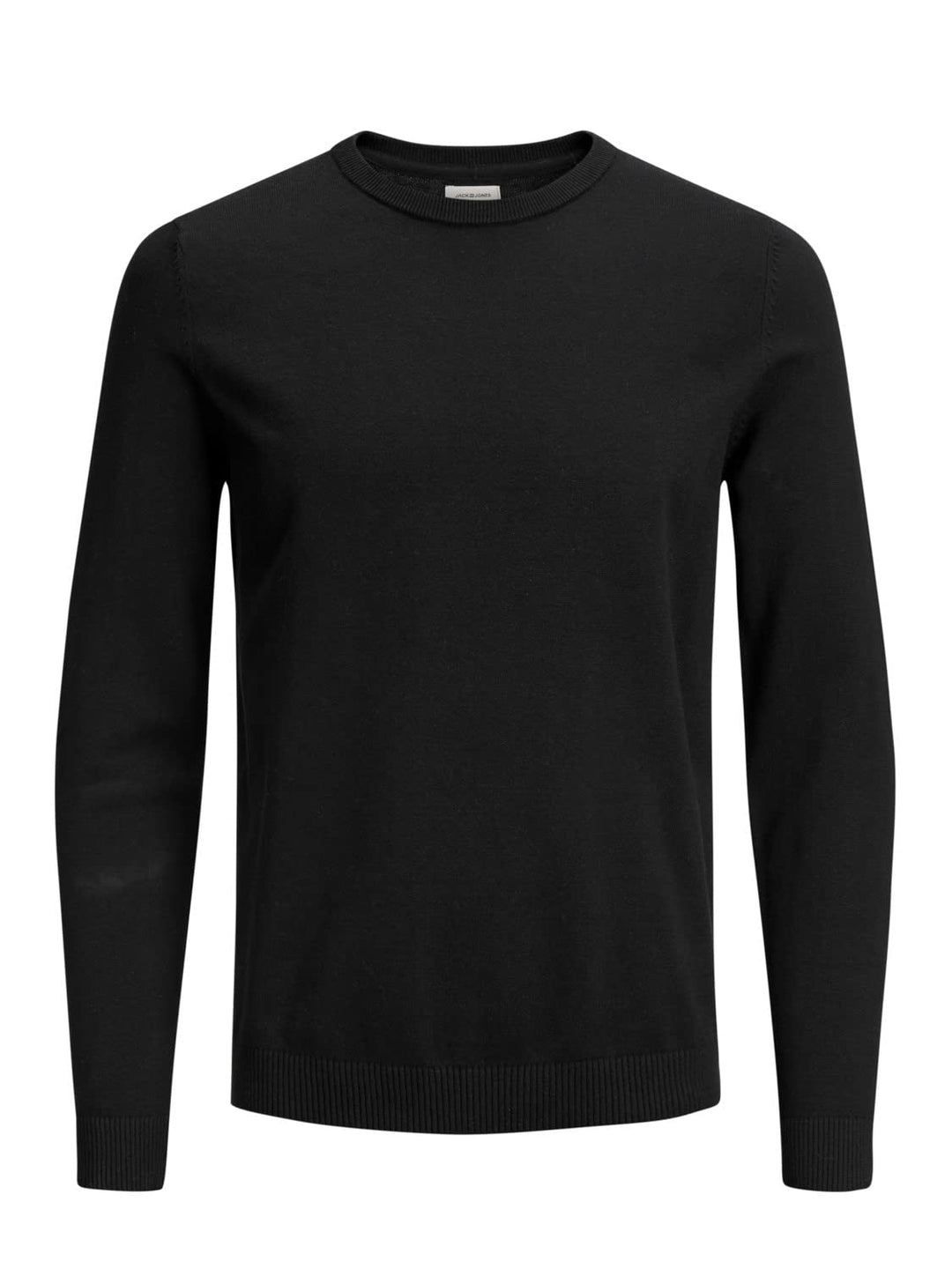 JACK &amp; JONES Herren Strickpullover Rundhalspullover JJEEMIL Knit Crew Neck S Black2, S Black2