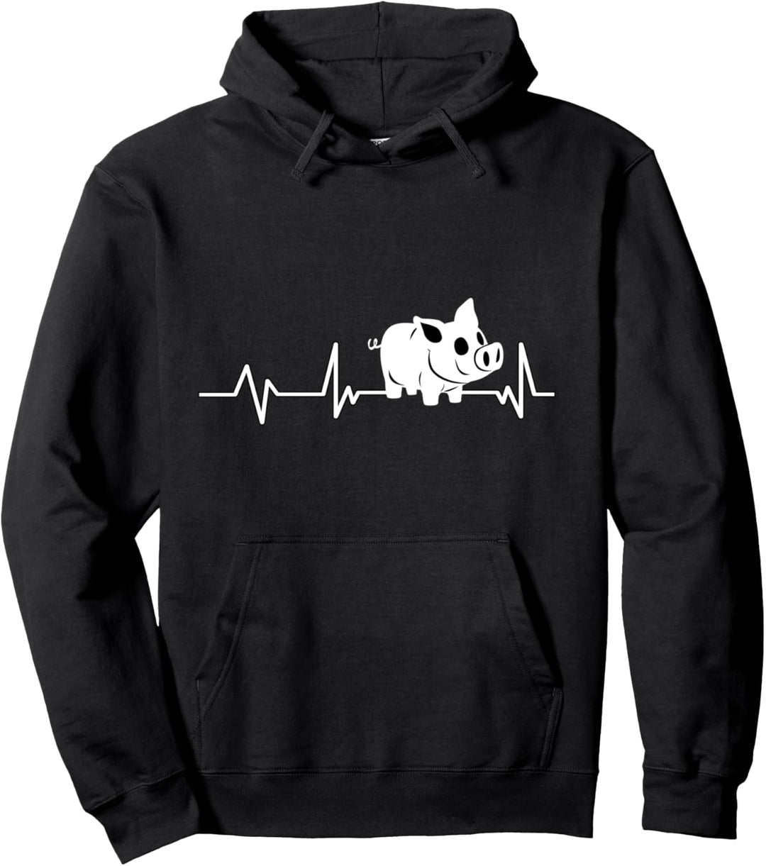 Baby Schwein Herzschlag Schwein Geschenk Schwein Pullover Hoodie
