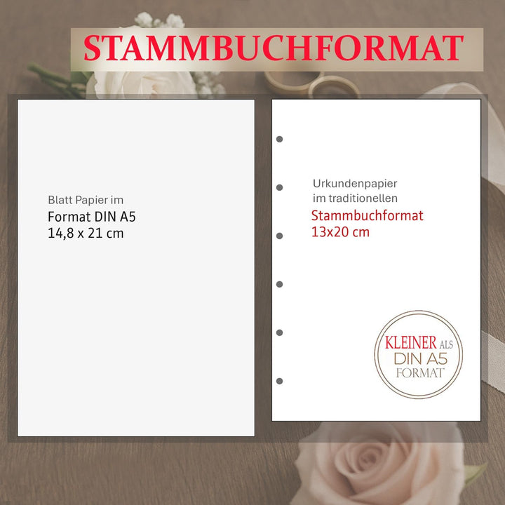 Stammbuch Herz mit Hand - dunkelblau, Velours, Silberprägung, Stammbuchformat, Familienstammbuch. In