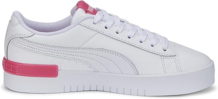 PUMA Mädchen Jada JrRoad Running Shoe 35.5 EU Puma White Puma White Almond Blossom Sunset Pink, 35.5