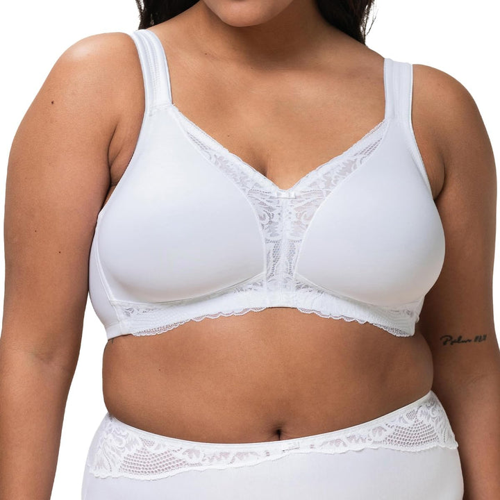 Triumph Damen Modern Lace+Cotton N BH 100D Weiss, 100D Weiss