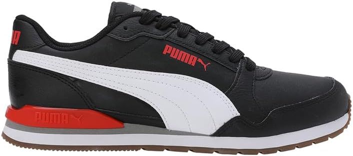 PUMA St Runner V3 Nl Sneaker,Unisex 42 EU Schwarz Weiss Rot, 42 EU Schwarz Wei&amp;