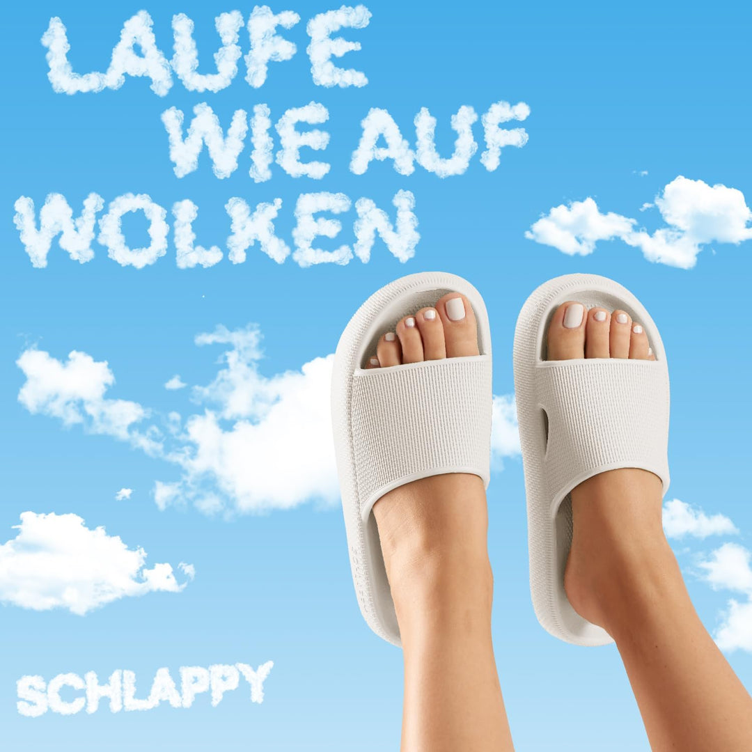 SCHLAPPY Original Badeschuhe für Damen&amp;Herren, Nachhaltige Badelatschen&amp;Wolkenschuhe Umweltfreundlic