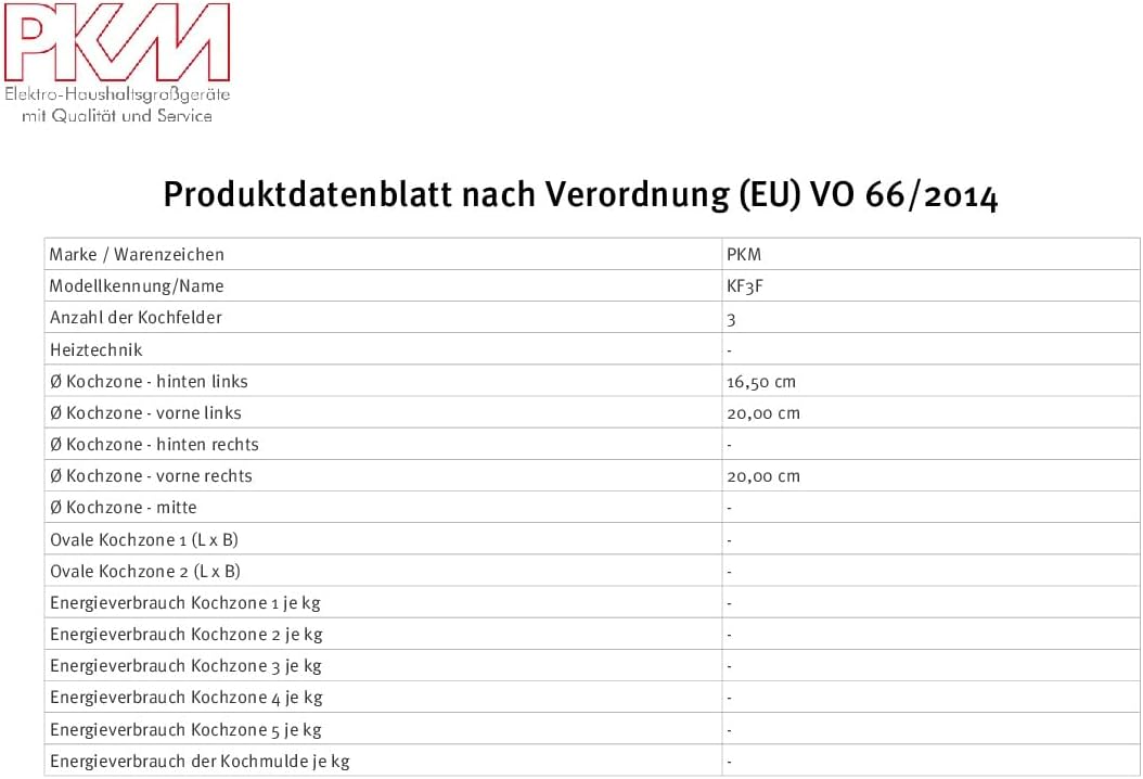 PKM Glaskeramik-Kochfeld 45 cm breit 3 Zonen rahmenlos Touch Control Timer