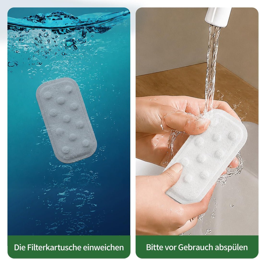 16-Pack Ersatzfilter/-schwämme (8+8) – einzeln verpackt – Passend für den APAUK Katzenbrunnen Edelst