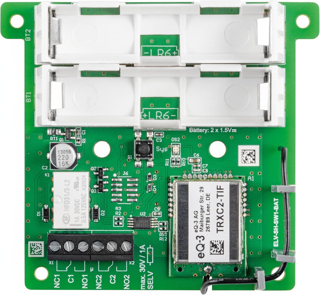 ELV Smart Home Bausatz batteriebetriebener Schaltaktor ELV-SH-SW1-BAT Powered by Homematic IP