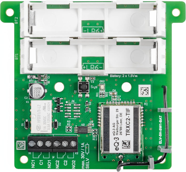 ELV Smart Home Bausatz batteriebetriebener Schaltaktor ELV-SH-SW1-BAT Powered by Homematic IP