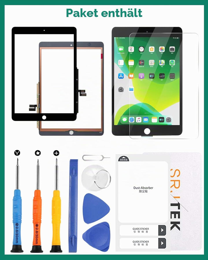 Touchscreen-Digitizer für iPad 25,9 cm (10,2 Zoll) 2019 7. Generation 2019, für iPad 7, 8, A2197, A2