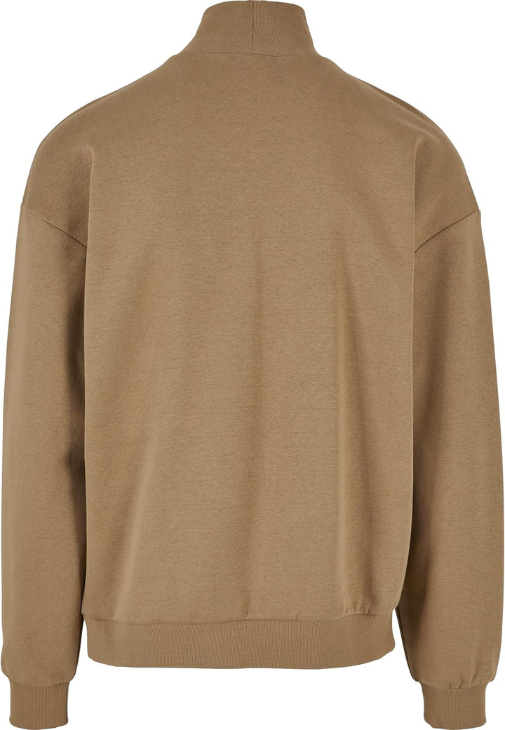 Urban Classics Herren High Rib Neck Crew Sweatshirt 3XL Warmsand, 3XL Warmsand