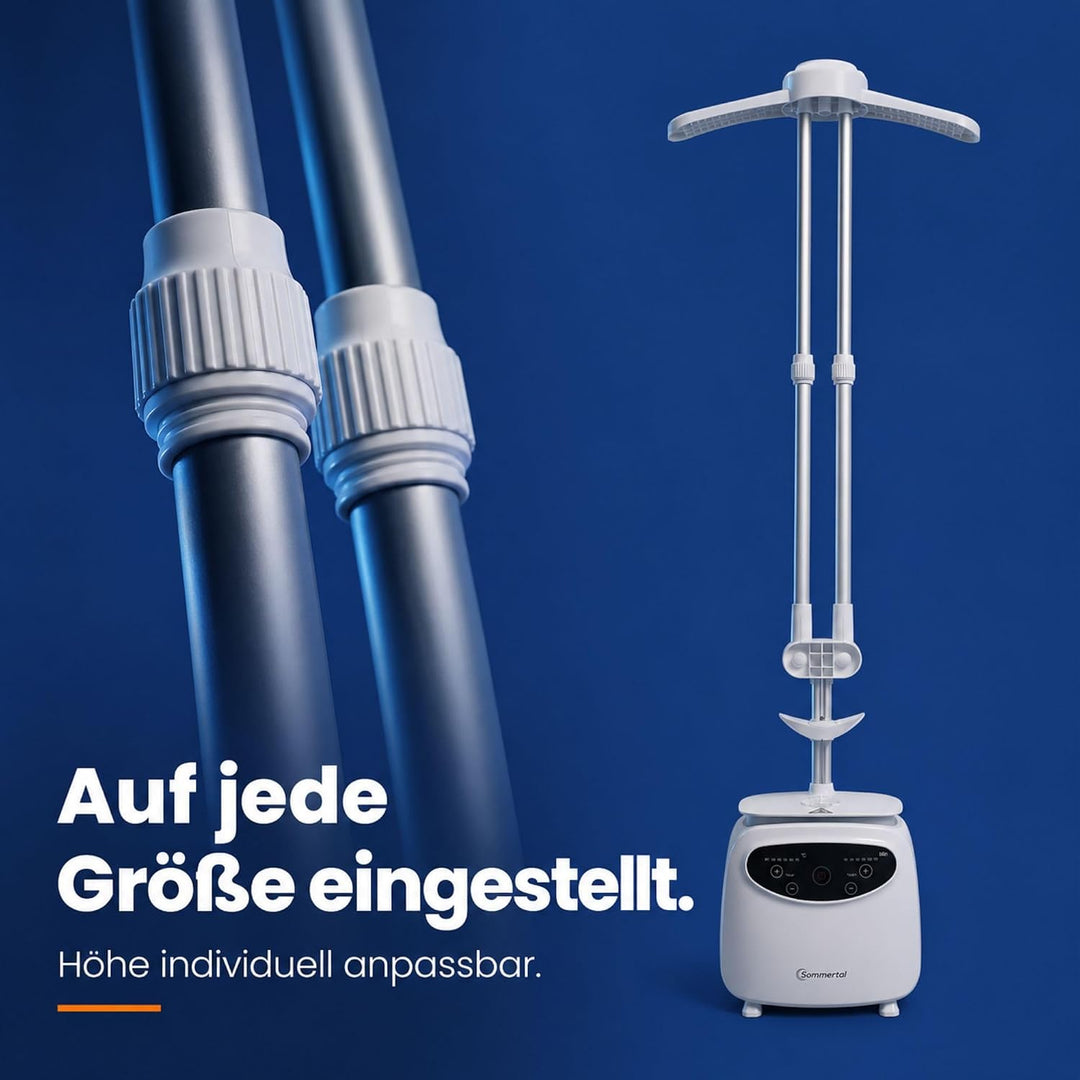 Sommertal Gentleman, Hemdenbügler Bügelpuppe, Hosenaufsatz Touch 30-70°C