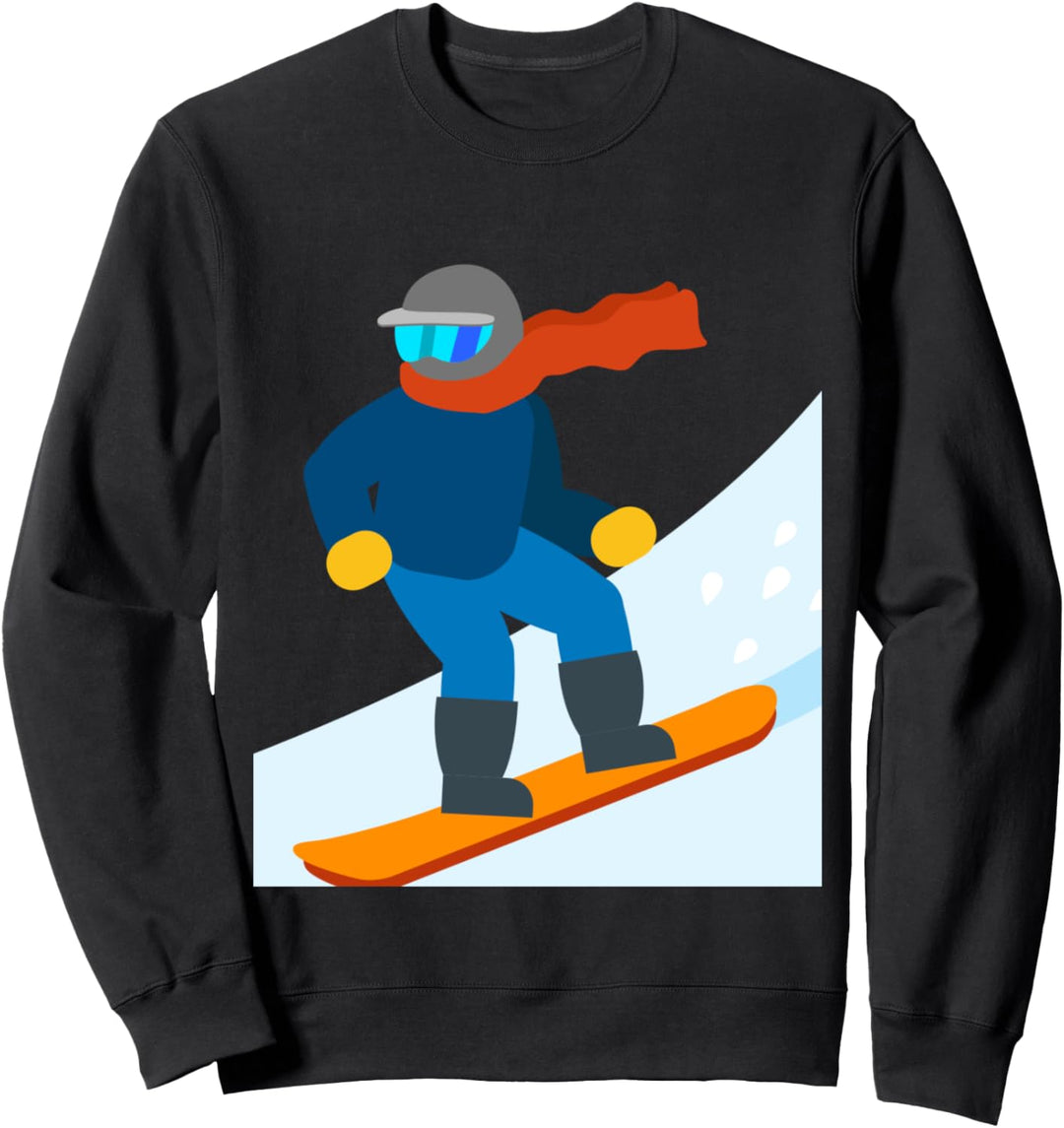 Snowboarden Snowboarder Zeichnung Sweatshirt