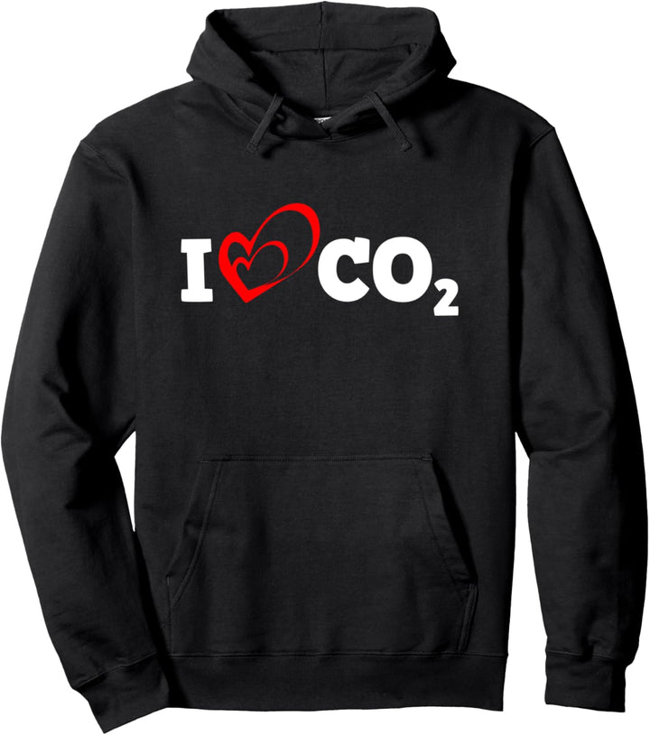 I Love CO2 Kohlendioxid Klimawandel Klimapanik Pullover Hoodie