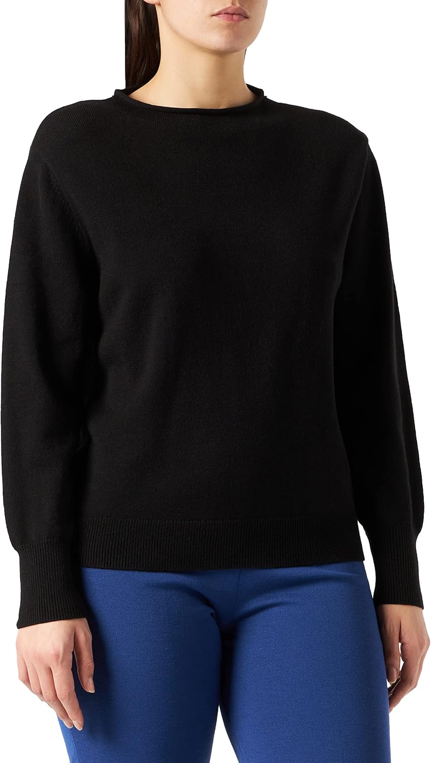 Street One Damen Pullover 34 Schwarz, 34 Schwarz