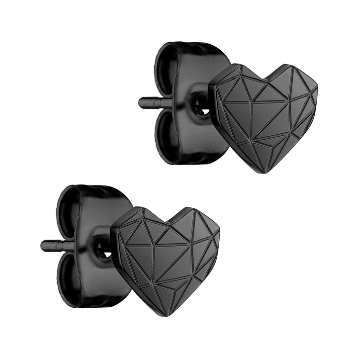 LIEBESKIND Ohrstecker LJ-0847-E-05 IP Gold Schwarz Single, Schwarz Single