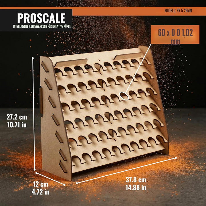 PROSCALE Paint Rack Vallejo Wand farbständer. Tabletop Vallejo Farben aufbewahrung Model Wall Paint