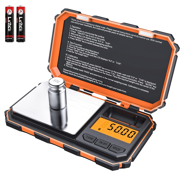 Brifit Feinwaage, Digitale Taschenwaage 200g/ 0,01 g Digitalwaage, Grammwaage, Goldwaage, Münzwaage,