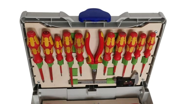 Deckel Einsatz für Werkzeugkoffer passend für Festool Systainer SYS³ 3 M aus Holz, idealer Organizer