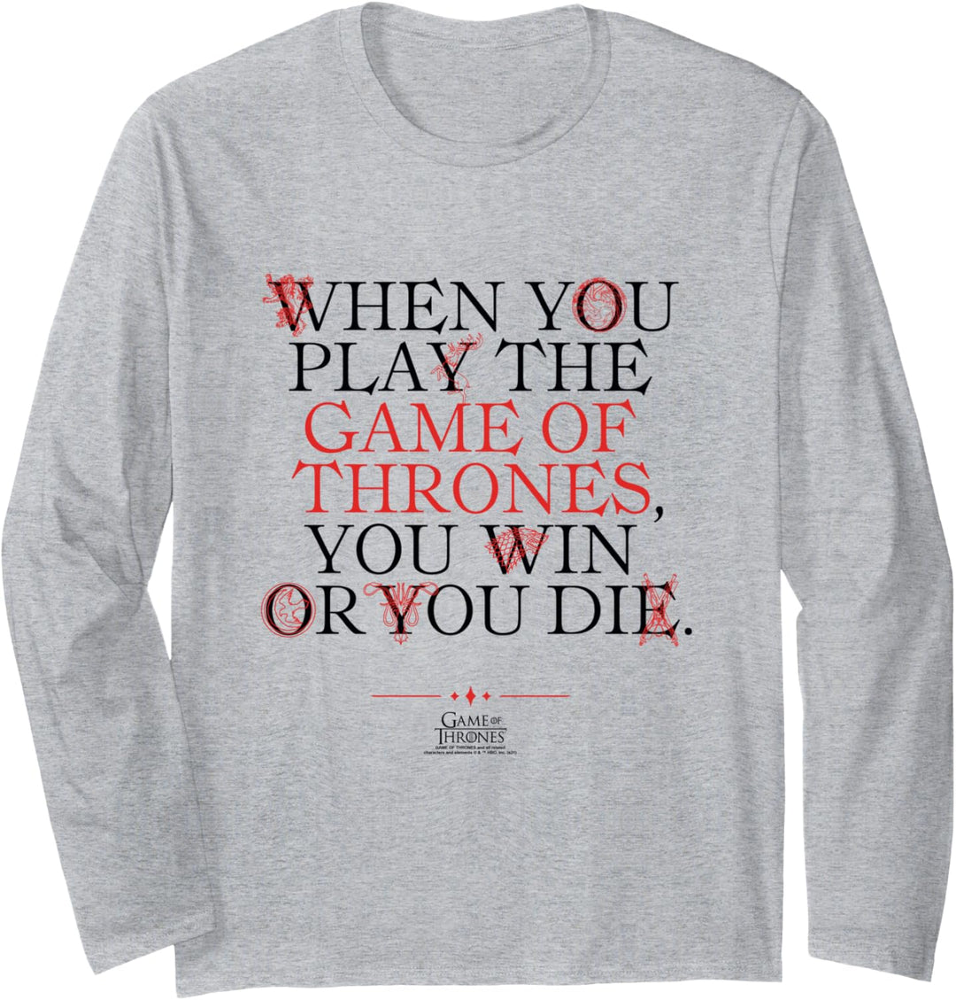 Game of Thrones When You Play Langarmshirt