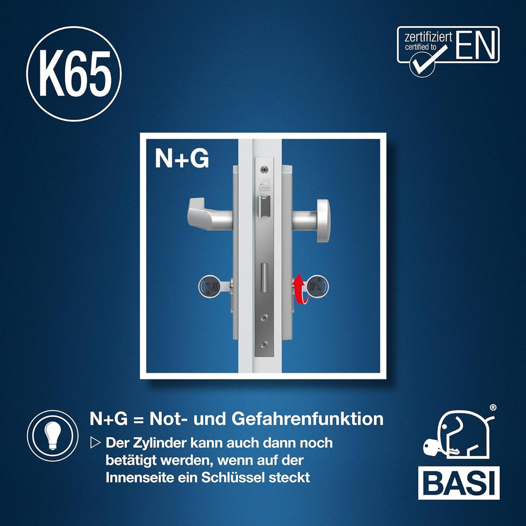 BASI | K65 Profilzylinder System | Konfigurator für Schliesszylinder | nach Wunsch frei kombinierbar
